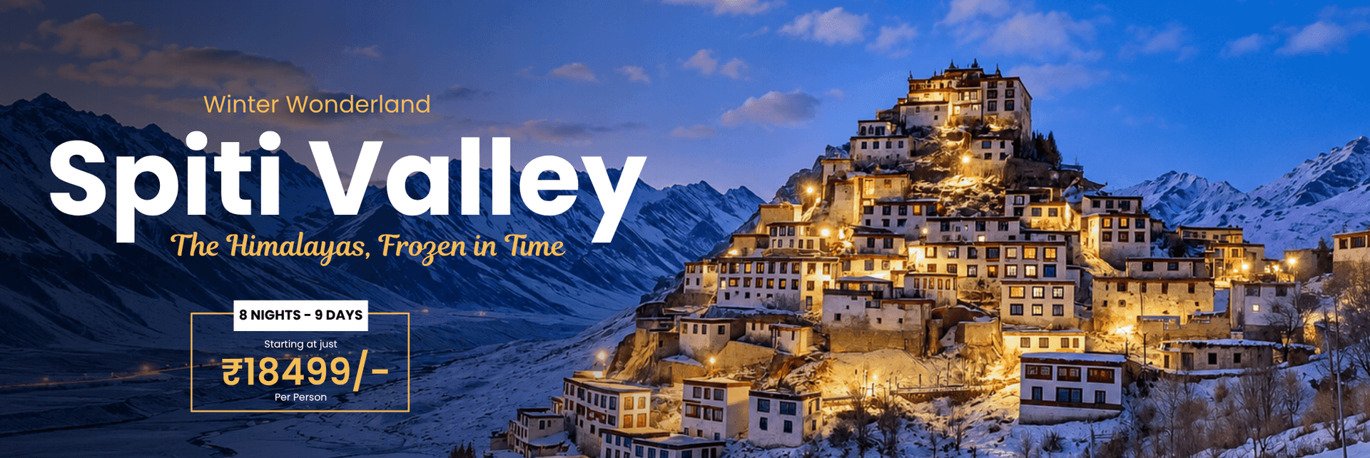 Spiti Valley Winter Expedition Banner