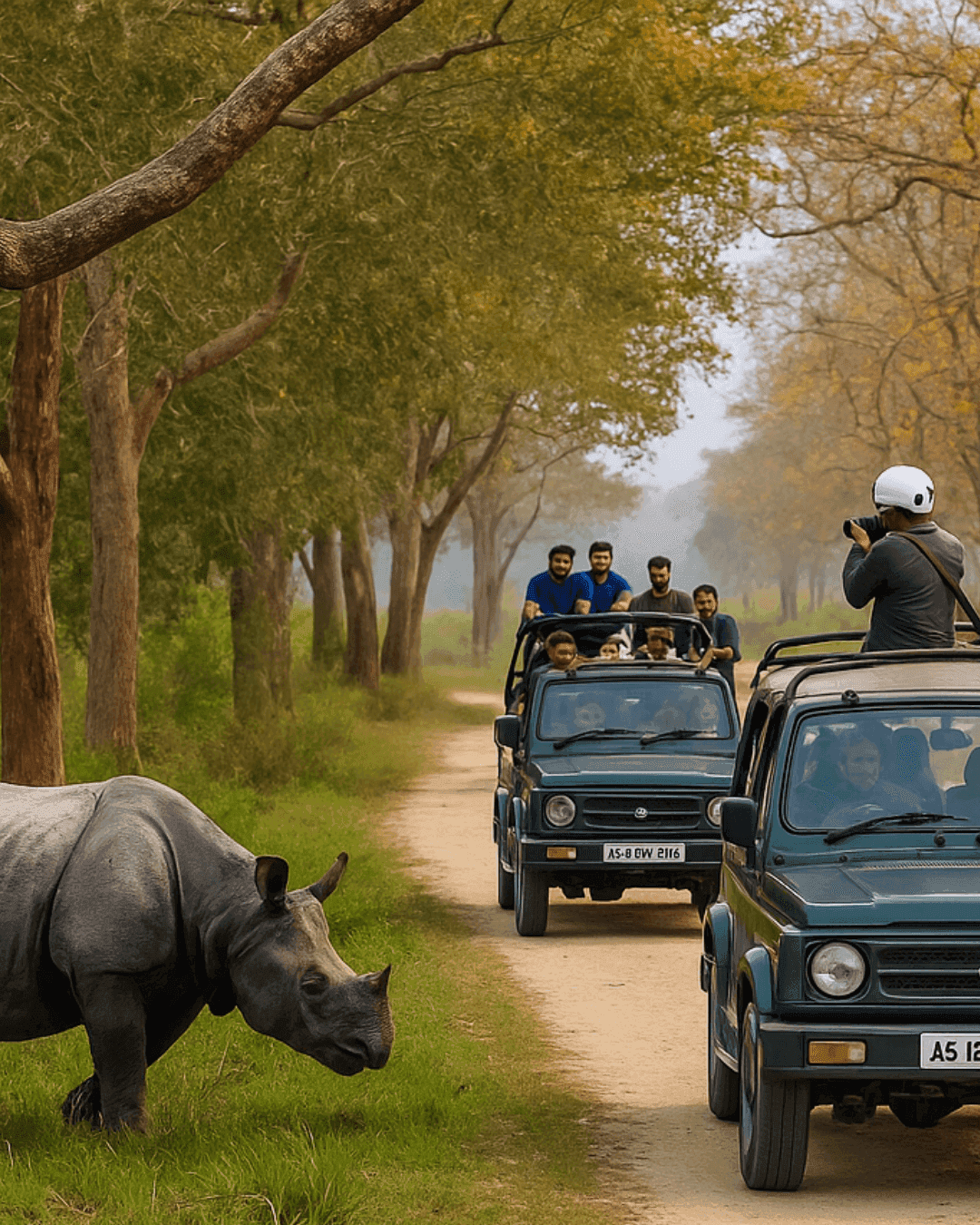 Nongriat Double Decker Living Root Bridge and Kaziranga wildlife safari in Meghalaya & Assam